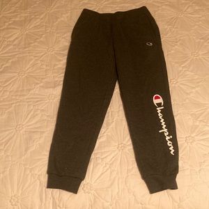 Kids champion grey sweatpants